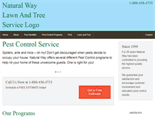 Tablet Screenshot of naturalwaypest.com